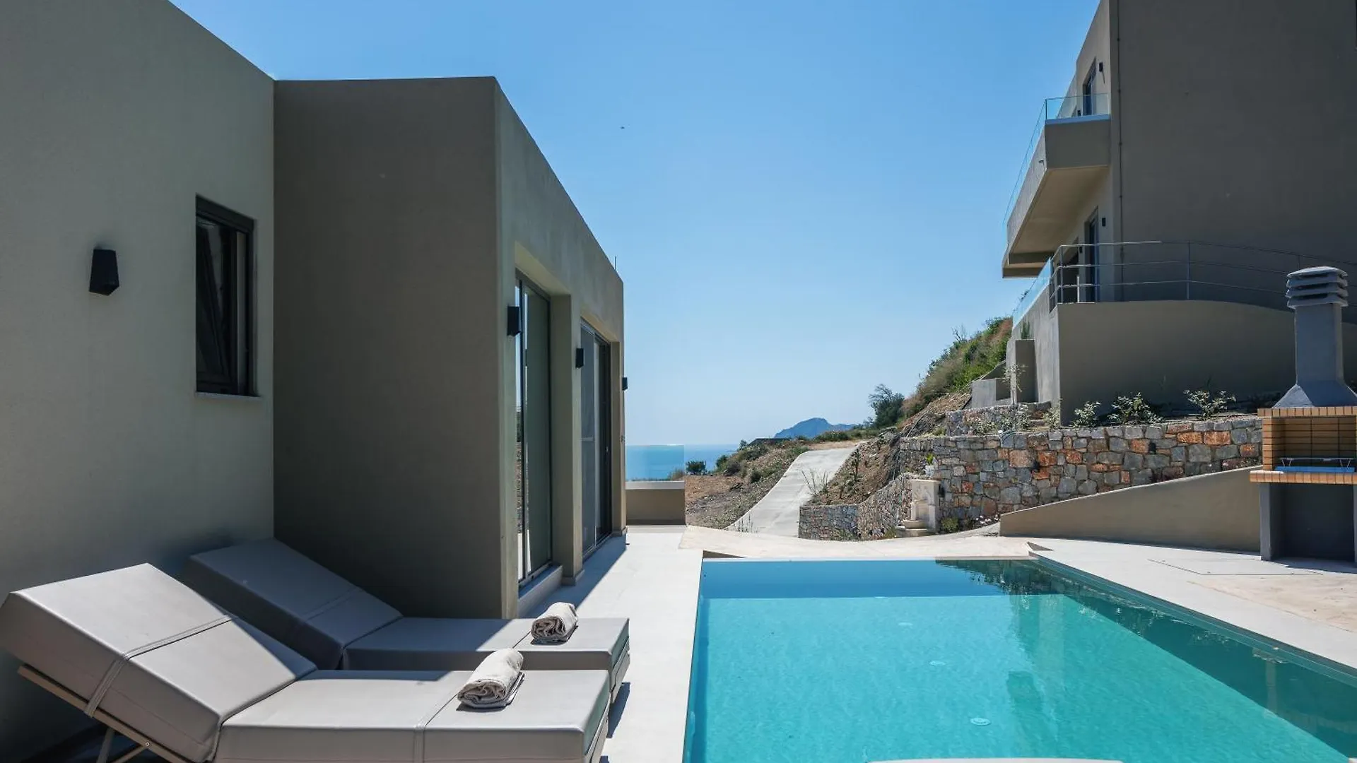 Вилла Sigma Villa, Private Swimming Pool Garden, Panoramic Sunset Ретимно