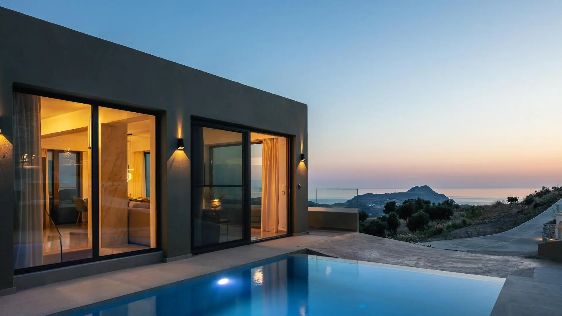 Sigma Villa, Private Swimming Pool Garden, Panoramic Sunset Ретимно