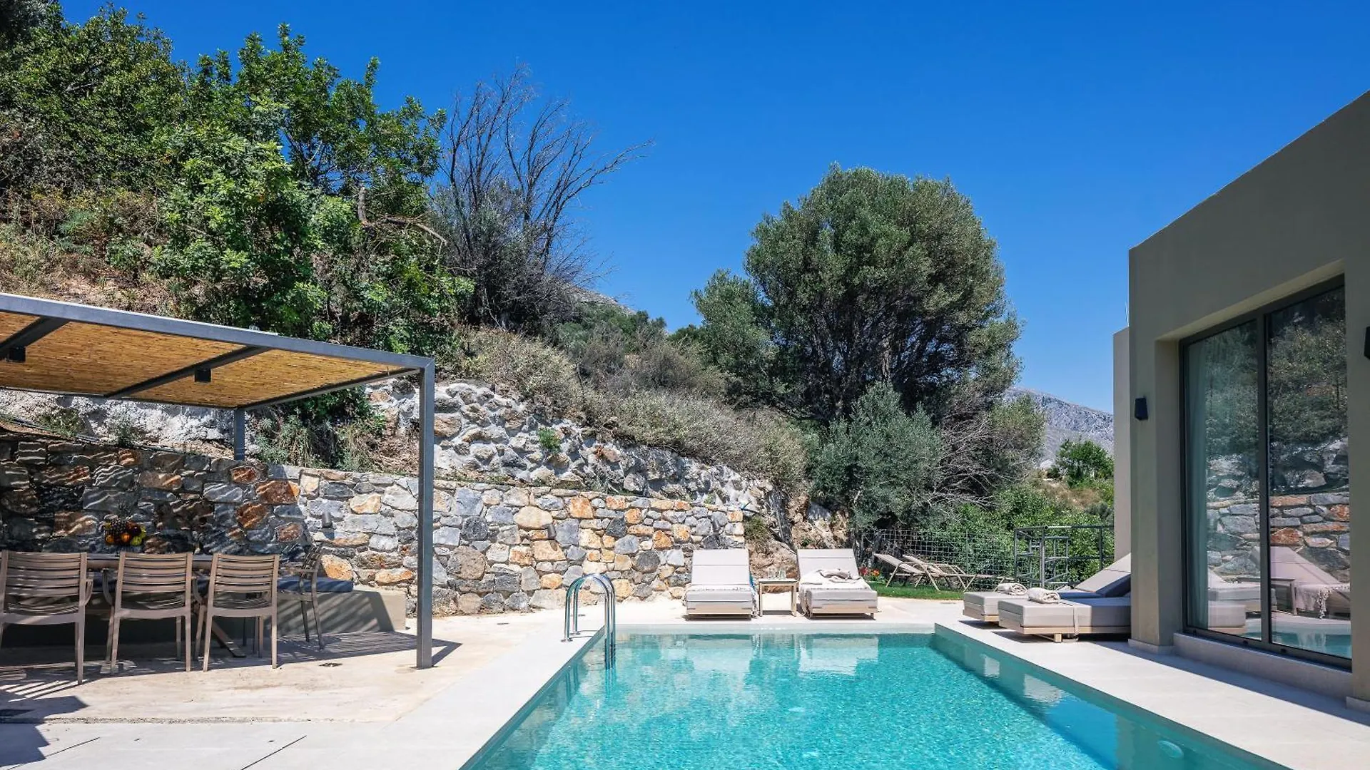 Sigma Villa, Private Swimming Pool Garden, Panoramic Sunset Ретимно Вилла